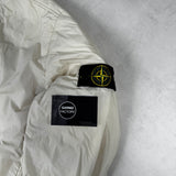 Garment Dyed Crinkle Reps Lined Bomber Jacket Cream
