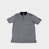 Striped Polo Shirt Navy