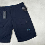 Emporio Armani Lens Cargo Shorts Navy