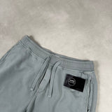 Cotton Fleece Cargo Shorts Blue