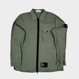 Garment Dyed Pocket Overshirt Green