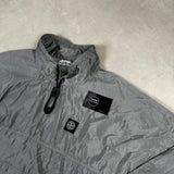 Nylon Metal Ripstop Smock Silver