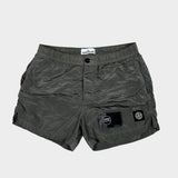 Nylon Metal Swim Shorts Silver