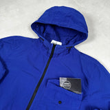 Naslan Light Hooded Overshirt Blue