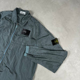 Econyl Nylon Metal Overshirt Light Blue