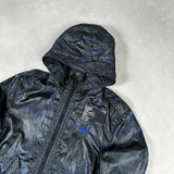 Black Label Camo Hooded Jacket Blue