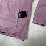 Garment Dyed 1/2 Zip Overshirt Pink