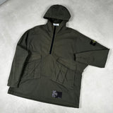 Multi Pocket Hooded Smock Khaki