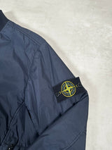 Garment Dyed Crinkle Reps Lined Bomber Jacket Navy