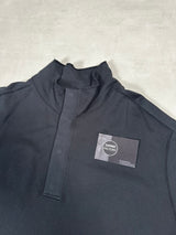 Ghost Lightweight 1/4 Stud Fasten Sweatshirt Black
