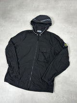 Old Dye Hooded Overshirt Black