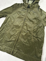 Nylon Metal Hooded Jacket Green