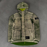 Pixel Reflective Hooded Jacket Green