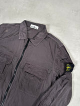 Nylon Metal Ripstop Overshirt Purple