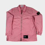 Supima Cotton Twill Stretch Overshirt Pink