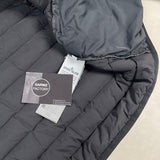 Loom Woven Down Hooded Jacket Black