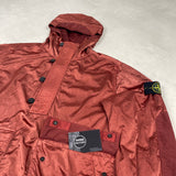 Nylon Raso Silk-TC Hooded Smock Brick Red