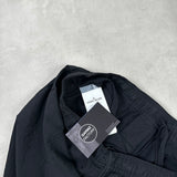 Nylon Metal Compass Print Shorts Black