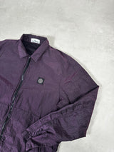 Seersucker Nylon Weft Overshirt Purple