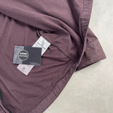 Garment Dyed Lined Overshirt Burgundy