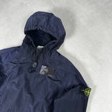 Nylon Metal Smock Pullover Navy