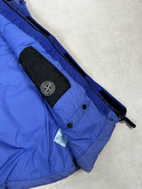 Garment Dyed Crinkle Reps NY Down Gilet Blue