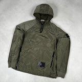 Nylon Metal Smock Pullover Khaki