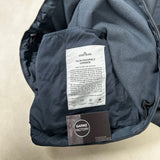Felpa Diagonale Gommata Hooded Smock Avio Blue