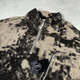 Earth Mapping Camo 1/4 Zip Sweatshirt Dove Grey