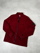 Corduroy Zip Overshirt Red