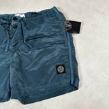 Nylon Metal Swim Shorts Blue
