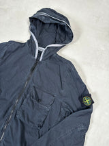 Old Dye Hooded Overshirt Navy