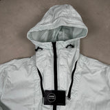 114wn T.co+old Detachable Hood Overshirt Light Blue