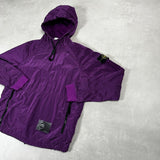 Nylon Metal Smock Pullover Purple