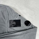 1/2 Zip Corduroy Overshirt Grey
