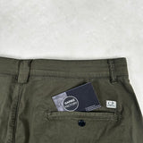 Stretch Twill Cotton Cargo Shorts Khaki