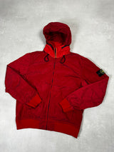 Nylon Metal Tyvek Shield Jacket Red
