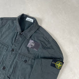 Tela Smerigliata Multi Pocket Overshirt Green