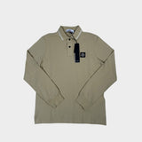 Long Sleeve Polo Shirt Natural Beige