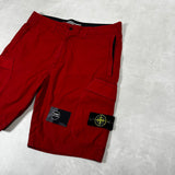 Tela Cotton Cargo Shorts Red