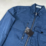 Washed Canvas Overshirt Blue