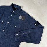 Denim Research Bull Denim Overshirt Indigo Blue