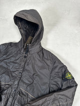 Mussola Gommata Hooded Jacket Black