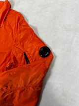 Chrome Zipped Overshirt Orange