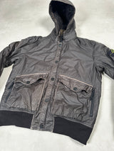 Mussola Gommata Hooded Jacket Black