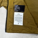 Hyper Dense Nylon Raso Hooded Jacket Brown