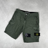 RE - Fit Light Cargo Shorts Green