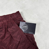 Nylon Metal Swim Shorts Burgundy