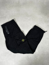 Cotton Loose Fit Cargo Pants Black