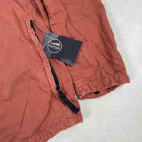 Old Dye Hooded Overshirt Burnt Orange